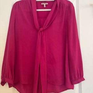 Juicy Couture Fuchsia Tie-Front Blouse